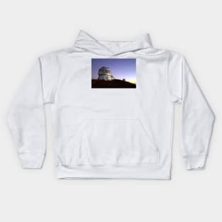 Sunset at the Observatory on Mauna Kea Summit in Hawaii Kids Hoodie